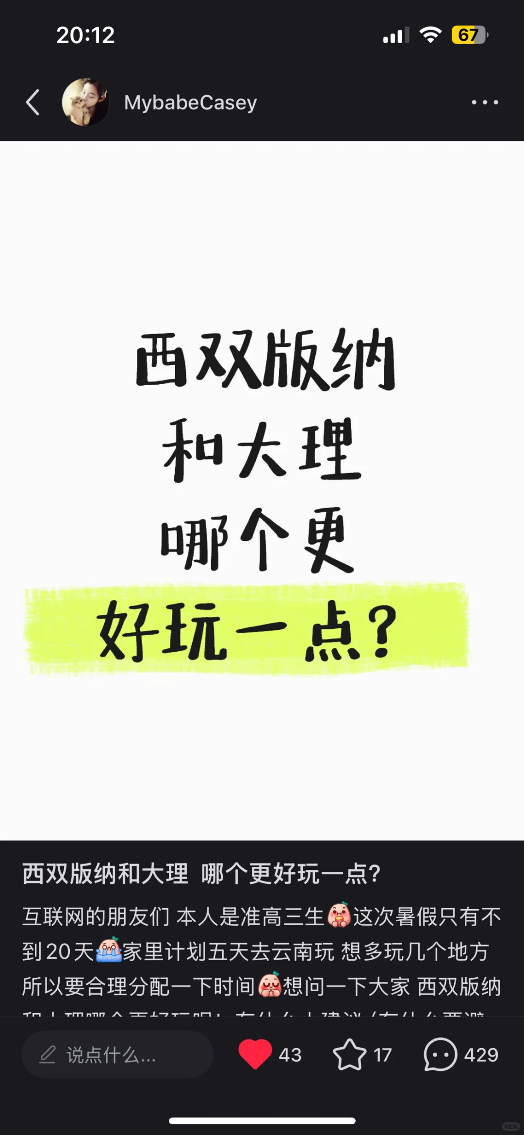 西双版纳vs大理🥰