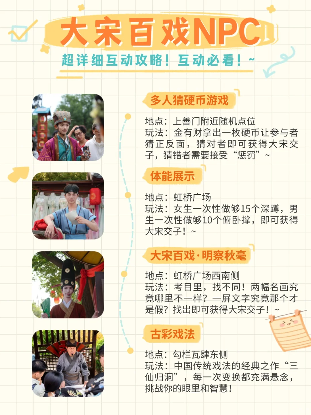 清明上河园大宋百戏NPC超全玩法来啦！