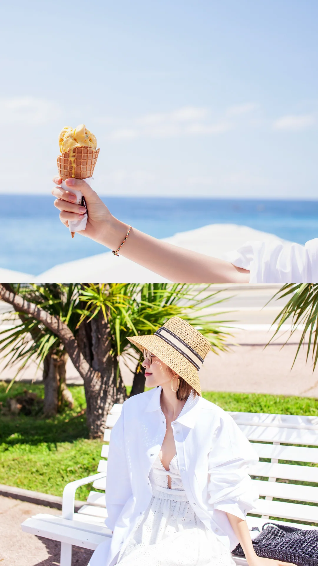 阳光是最好的滤镜，打卡南法的海~