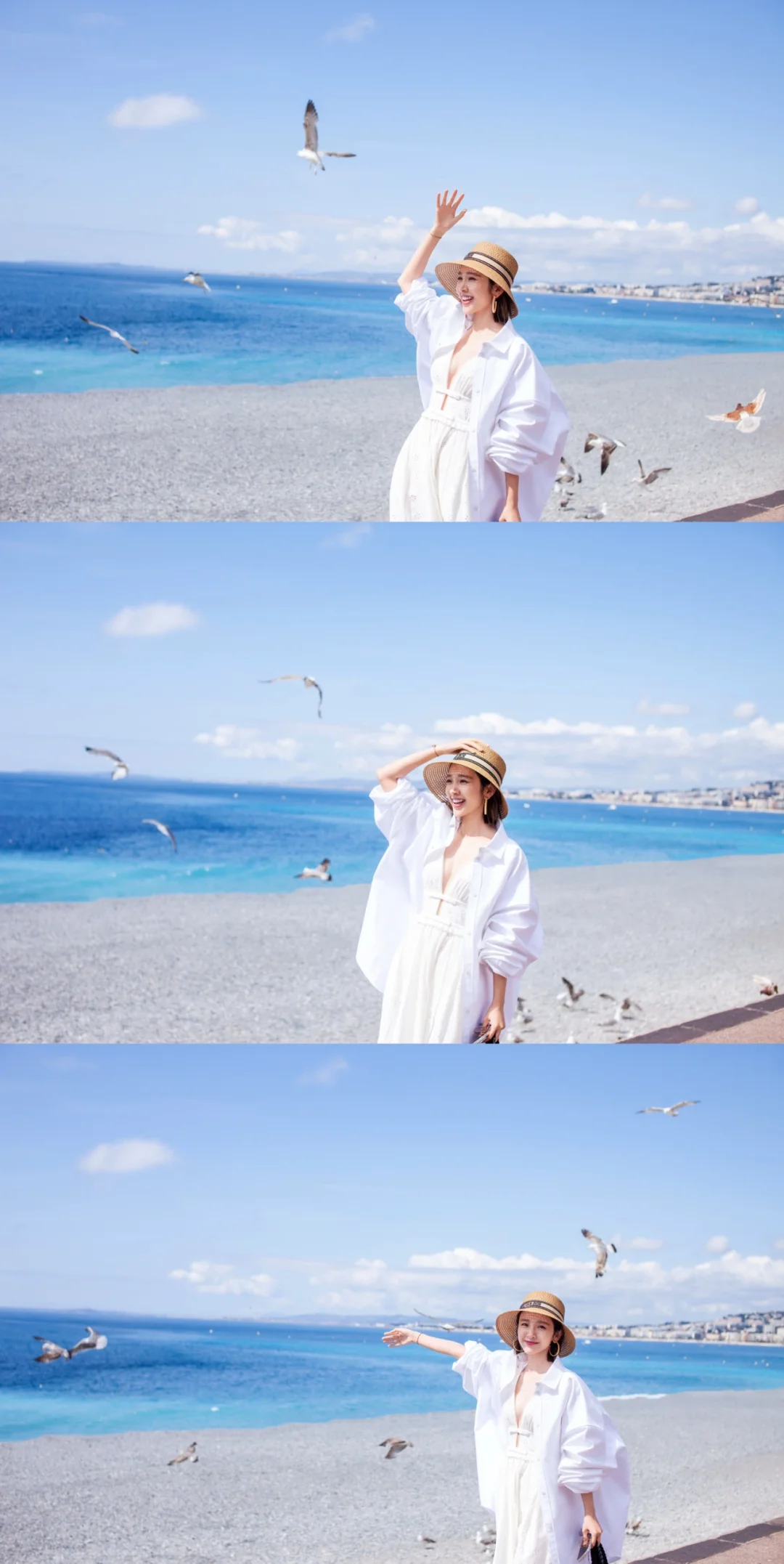 阳光是最好的滤镜，打卡南法的海~