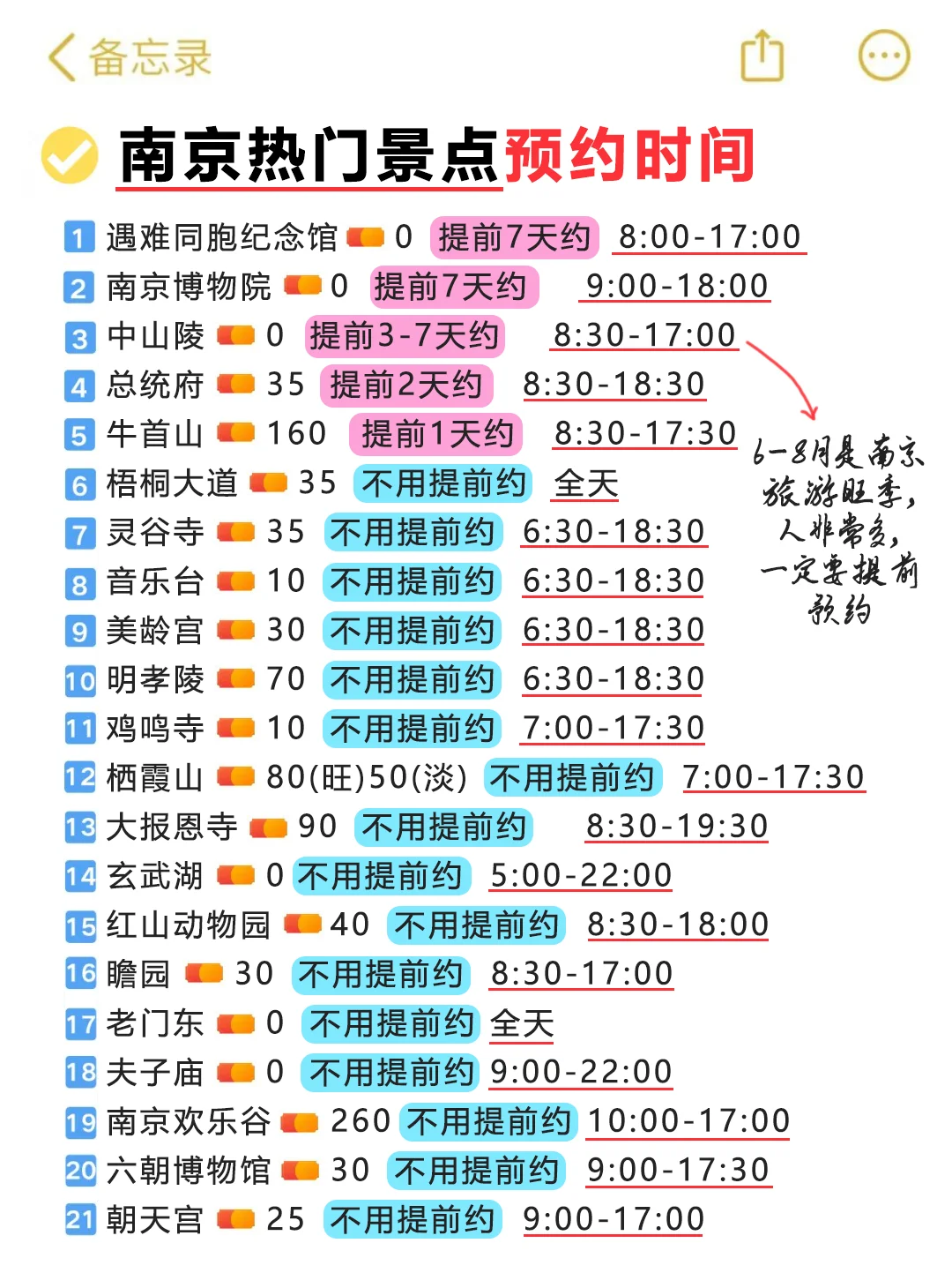 暑假来南京，这些一定要提前预约.不然=白来