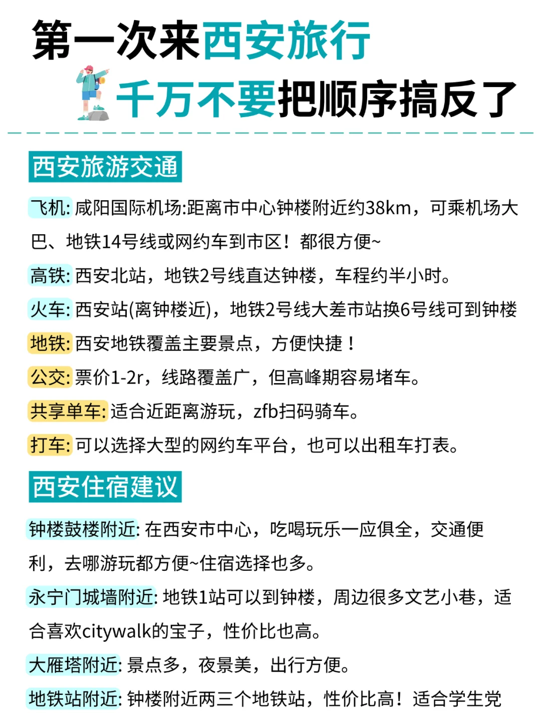 西安3天2夜｜保姆级旅游路线攻略，不绕路❗