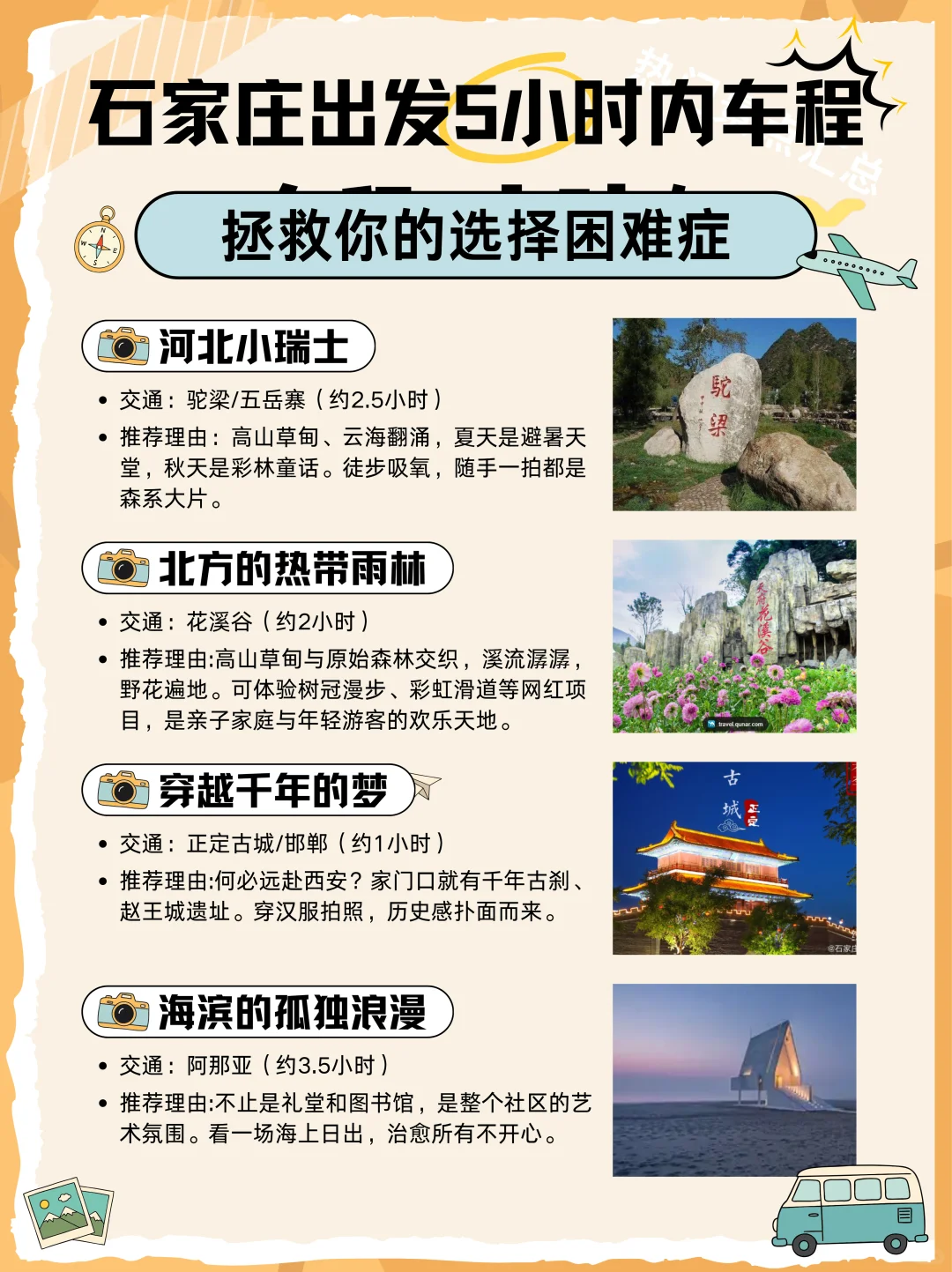 石家庄出发！5小时内能到的100个宝藏地