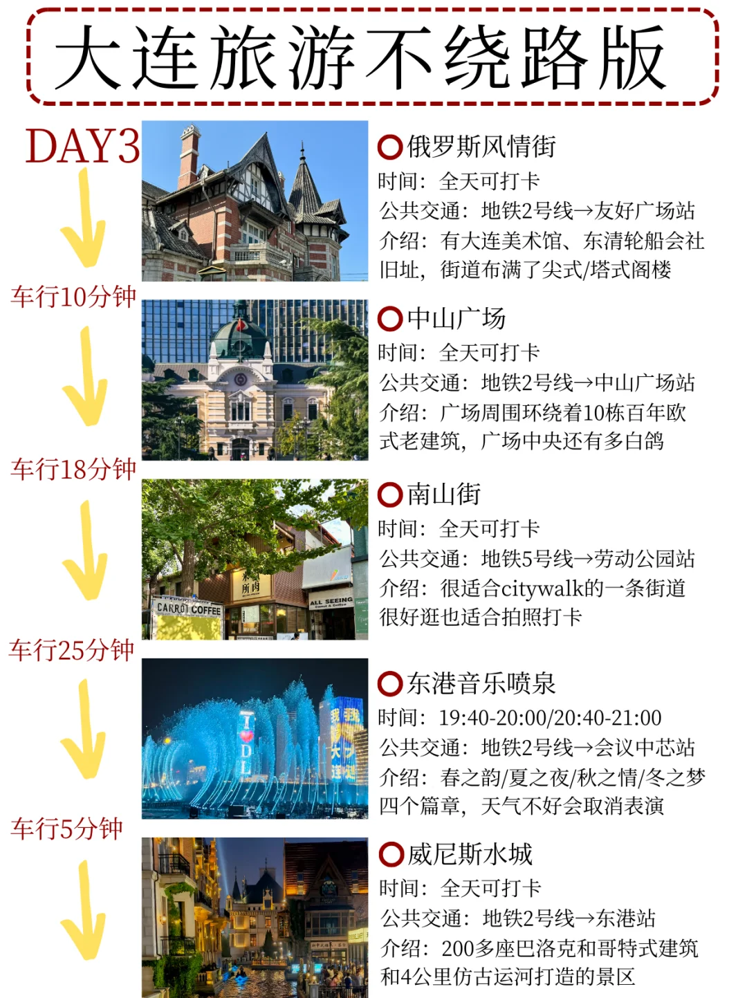 J人手写的3天2晚大连旅游攻略❗直接抄作业