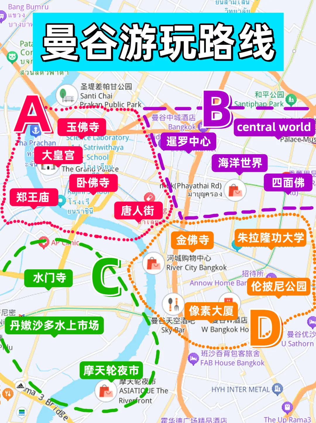 第一次去🇹🇭曼谷旅行，看这一篇就够了~