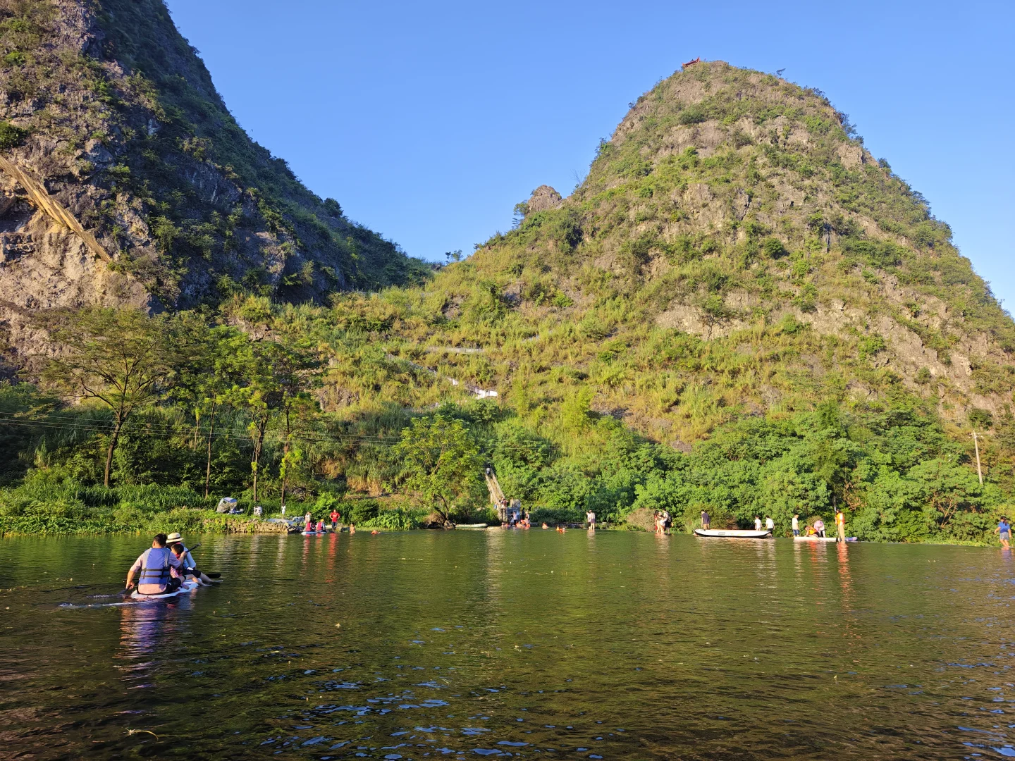 都安响水关 竹筏游 10元一次 广西旅游攻略