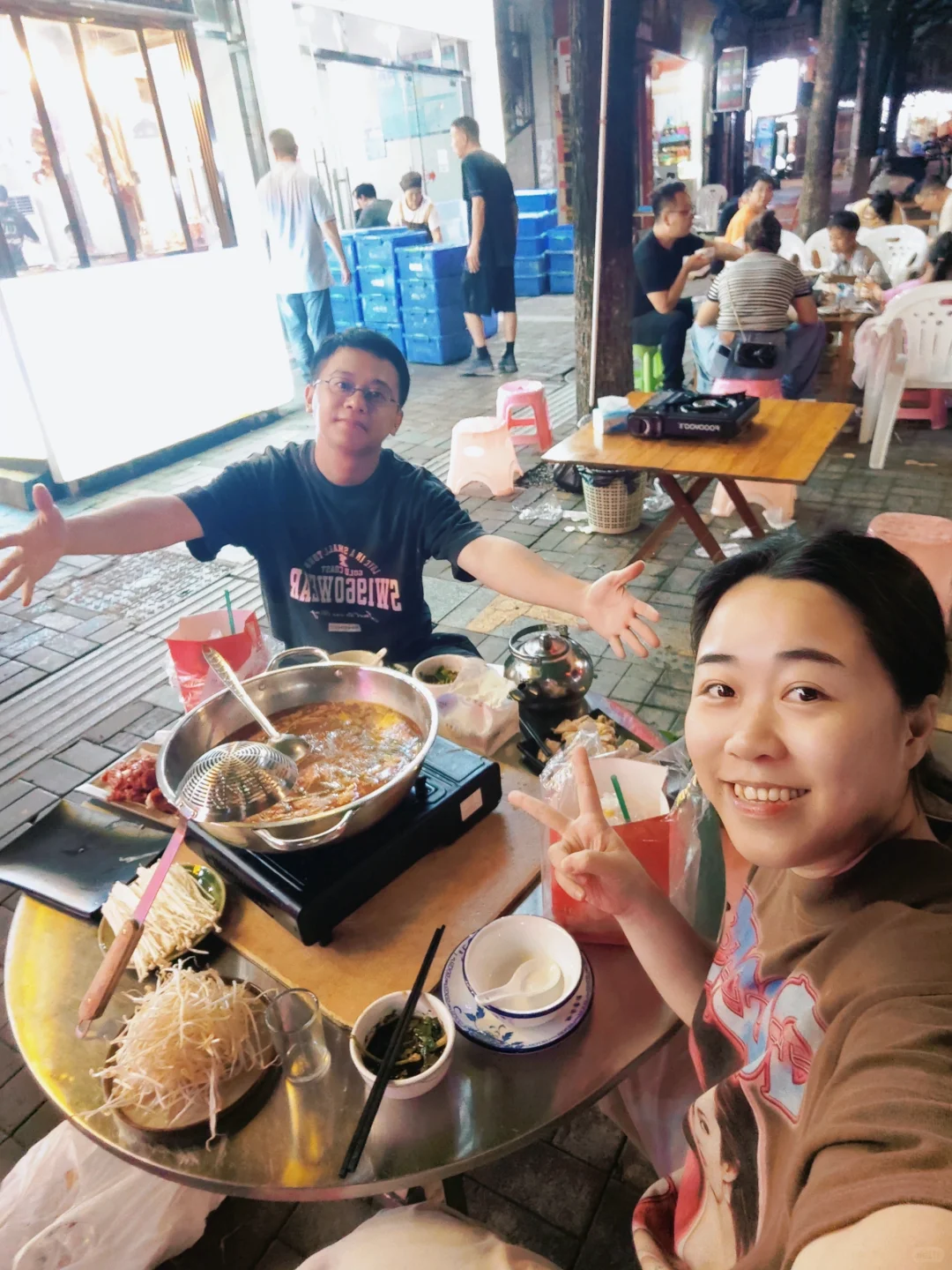 10月4号下午进荔波小七孔，没堵😳