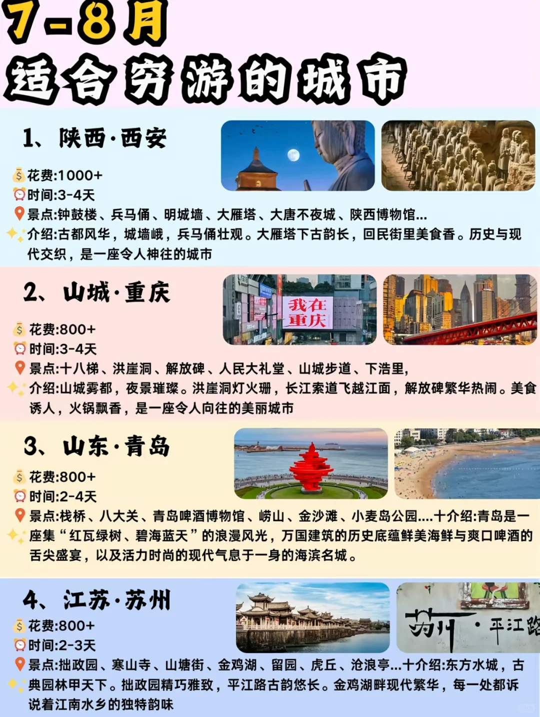 暑假出游好去处