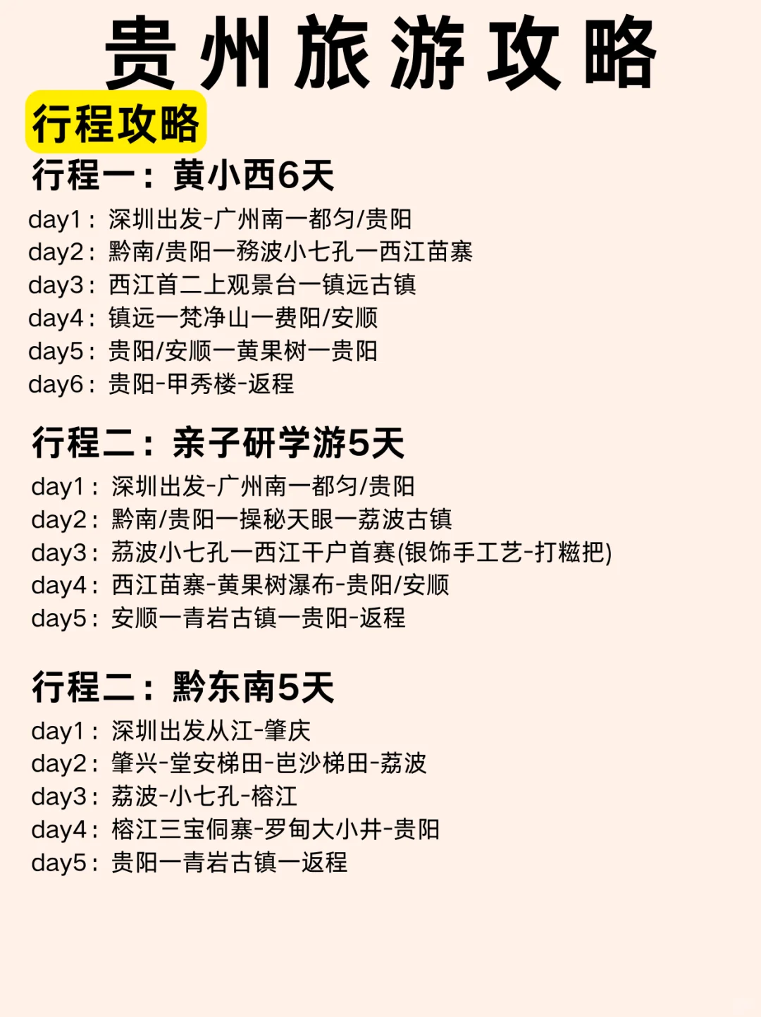 贵州旅游攻略，假期去贵州的姐妹锁s这篇！