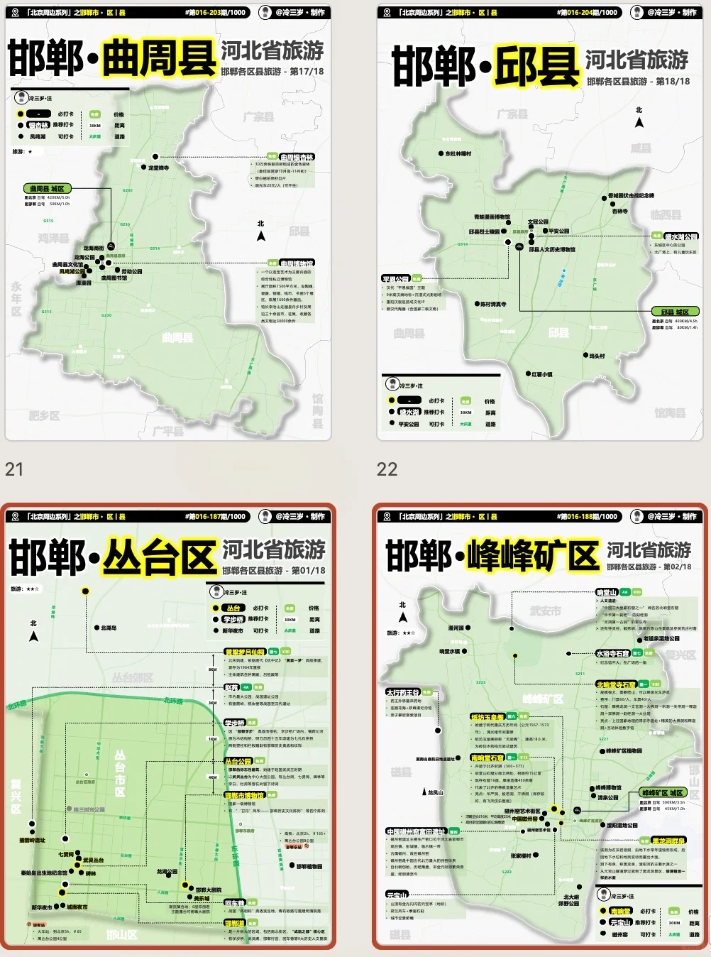 我终于把邯郸旅游攻略画清楚了，20张图！
