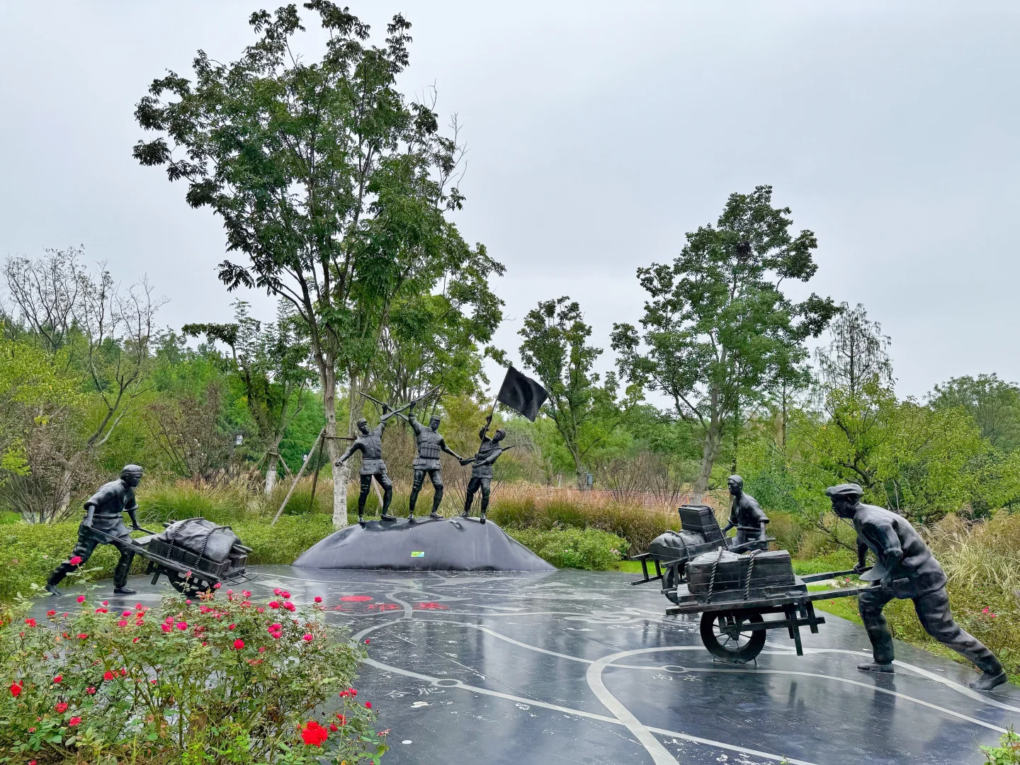 发现一个藏在公园里的亭子～骆岗公园安徽园