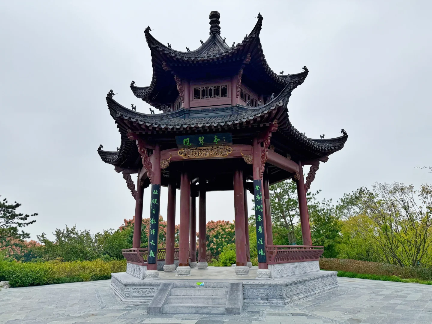 发现一个藏在公园里的亭子～骆岗公园安徽园