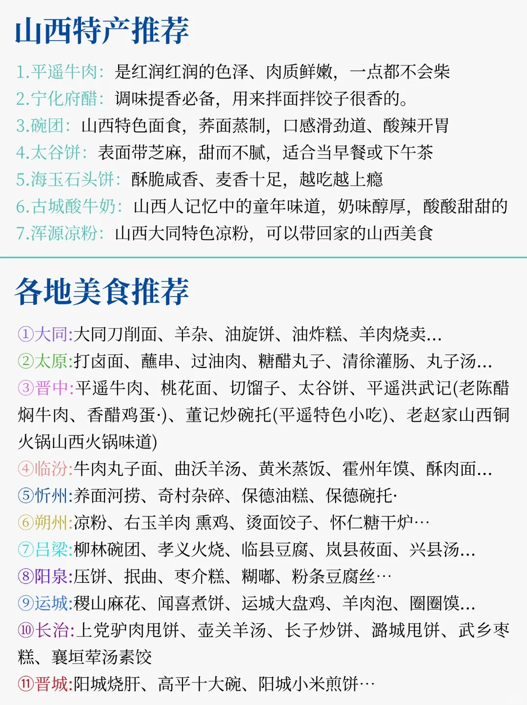 谁懂啊😊被自己熬夜做的山西旅游攻略折服