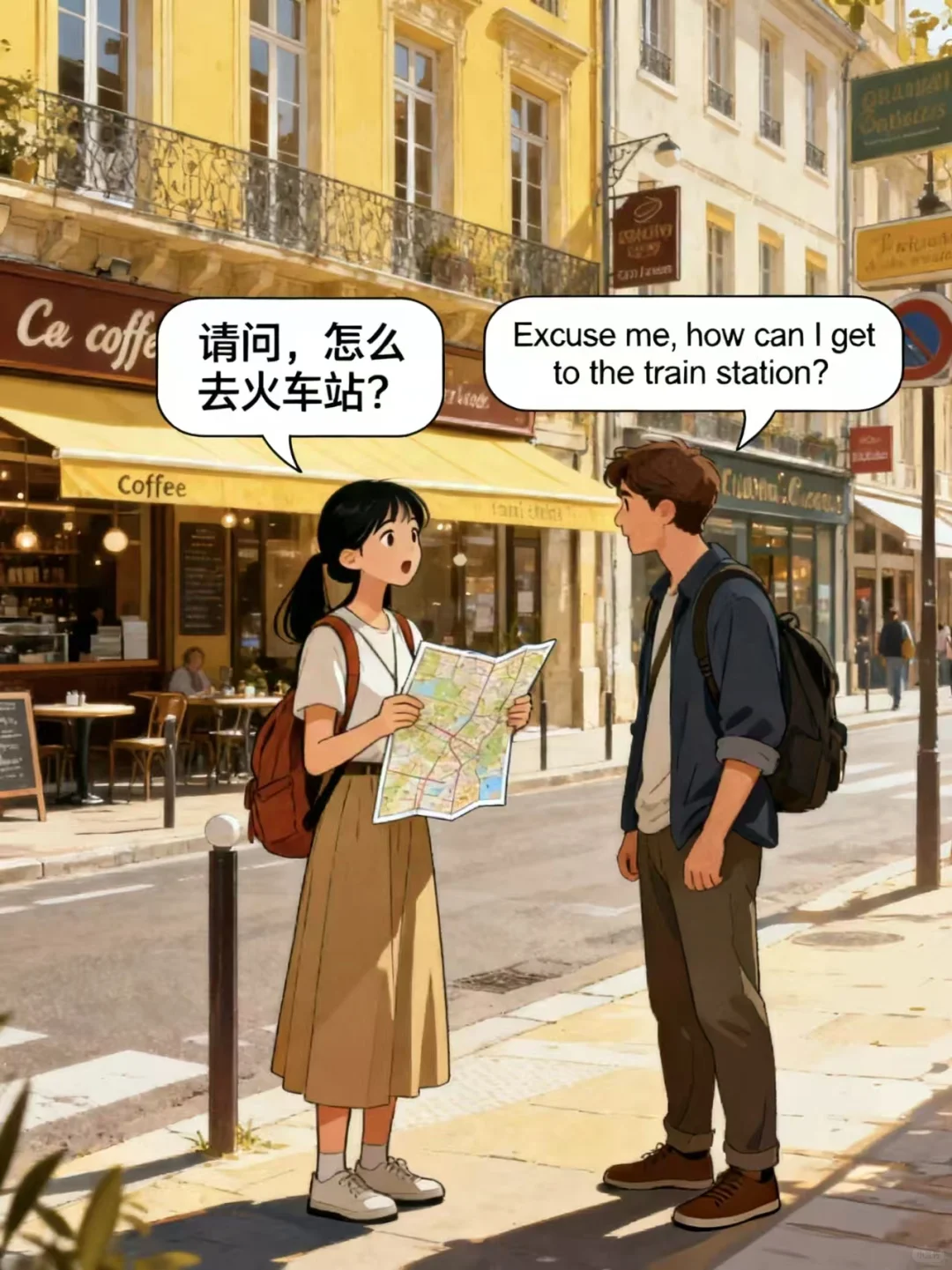 社恐必备！出国旅游问路英语超实用手册