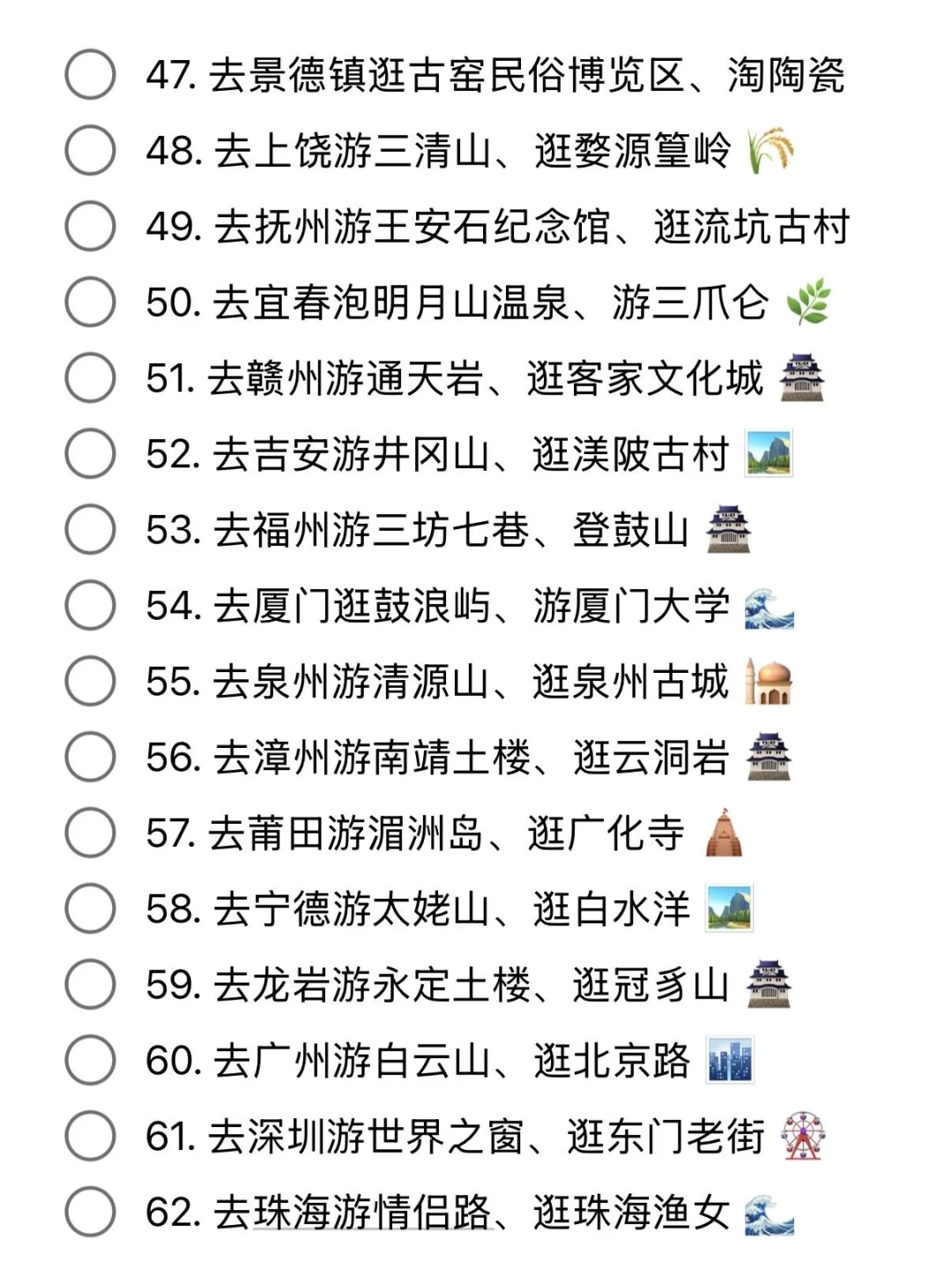 西安周末可出逃的100个城市📃