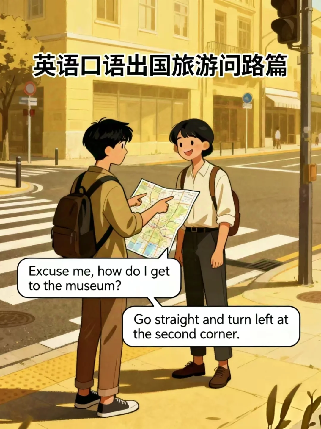 社恐必备！出国旅游问路英语超实用手册