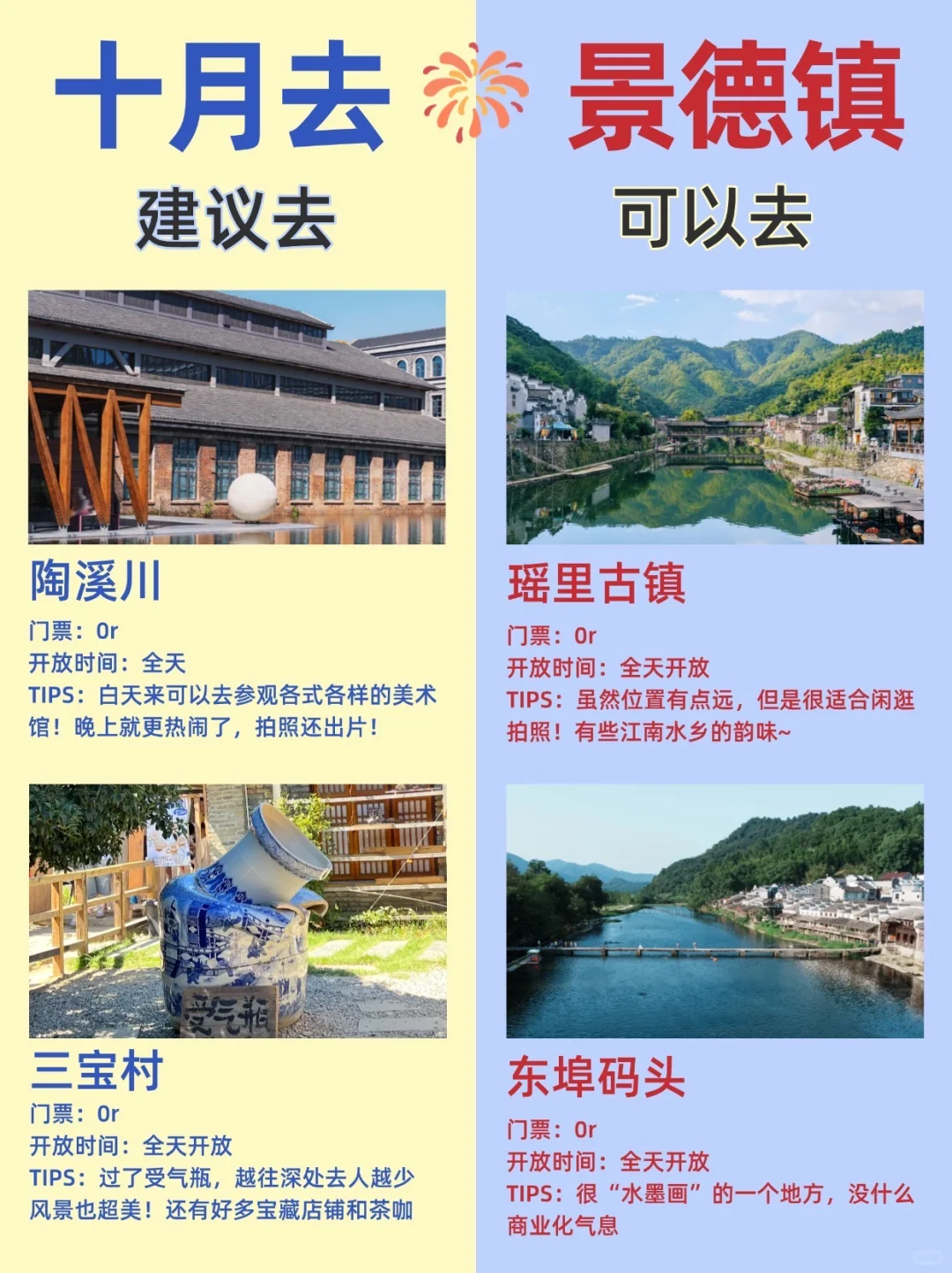 10月来景德镇，保姆级攻略直接拿下❗