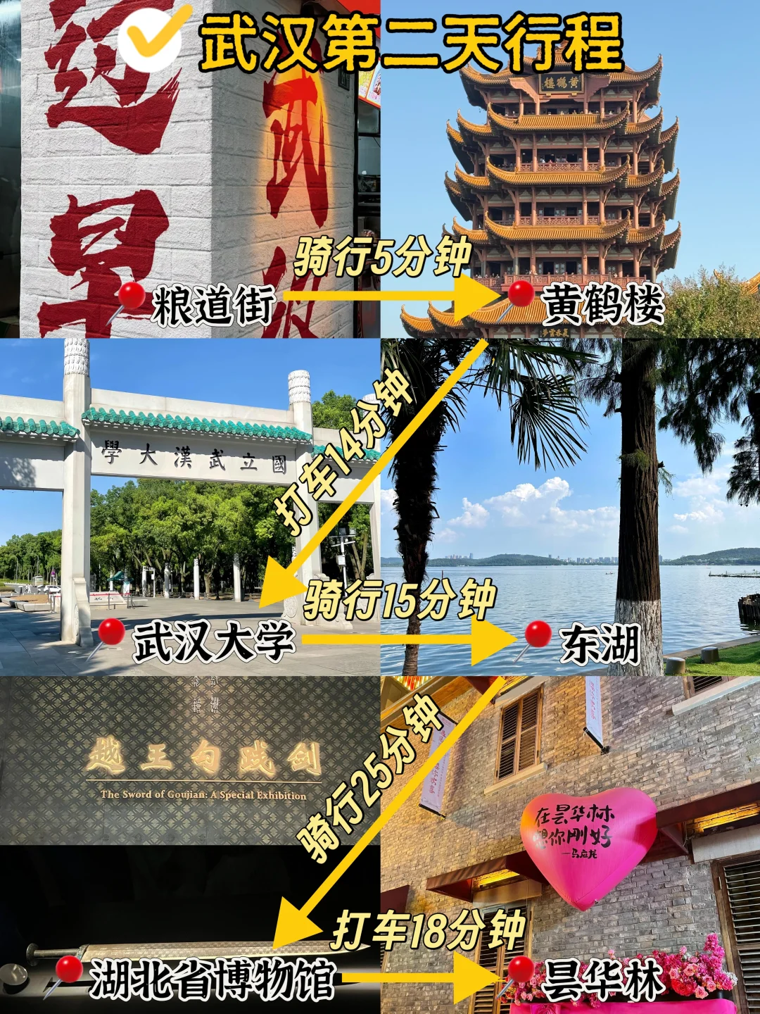 武汉📍两天一夜｜不废腿版保姆级逛吃攻略