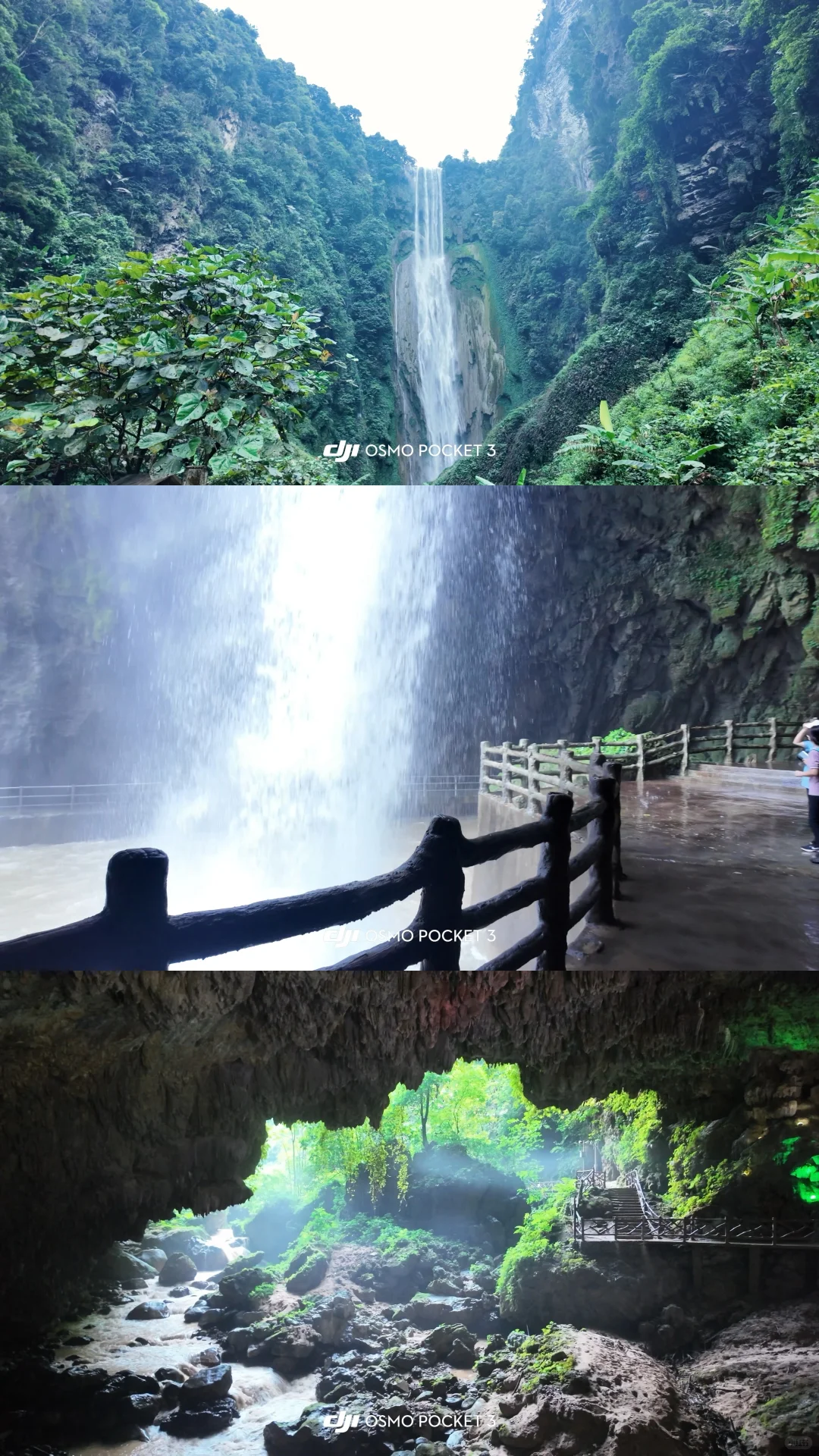 于是321跳进广西天坑！