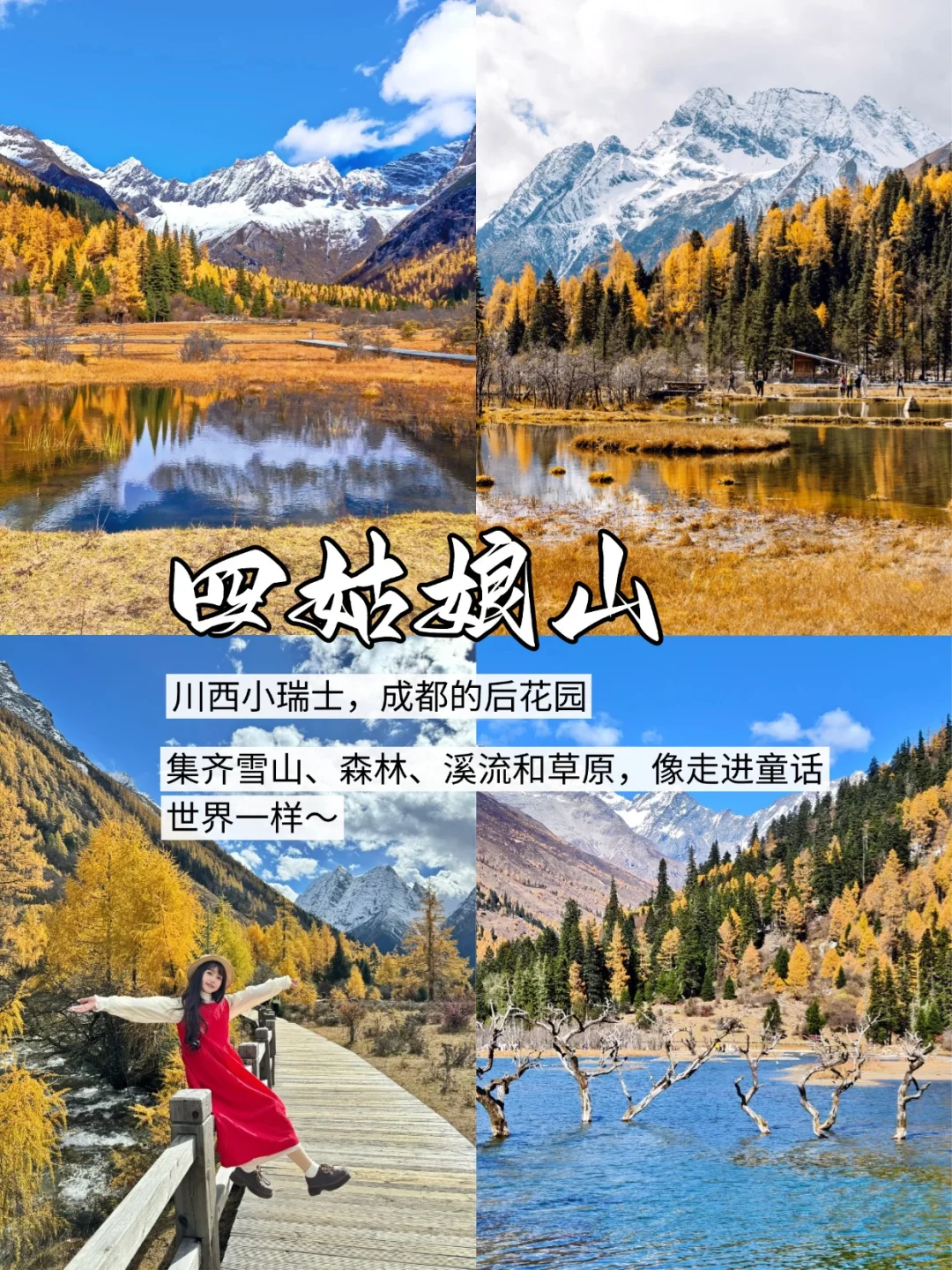 📍川西｜秋天🍂必打卡的九大景点🔥