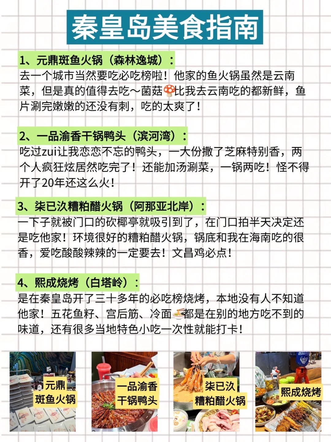 一张图看懂秦皇岛景点分布｜闺蜜手绘版