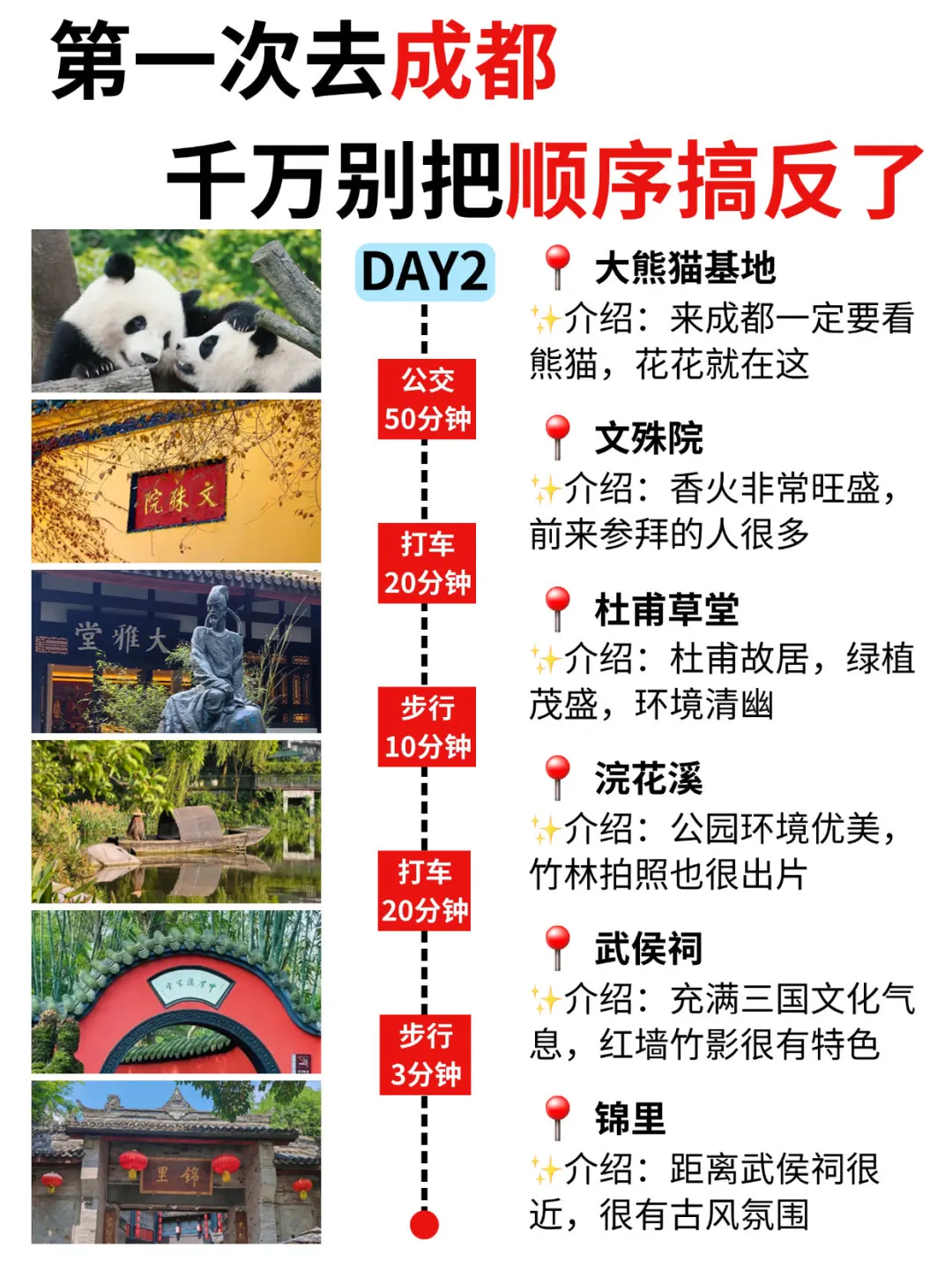 第一次去成都旅游✅本地人熬夜整理！放心抄
