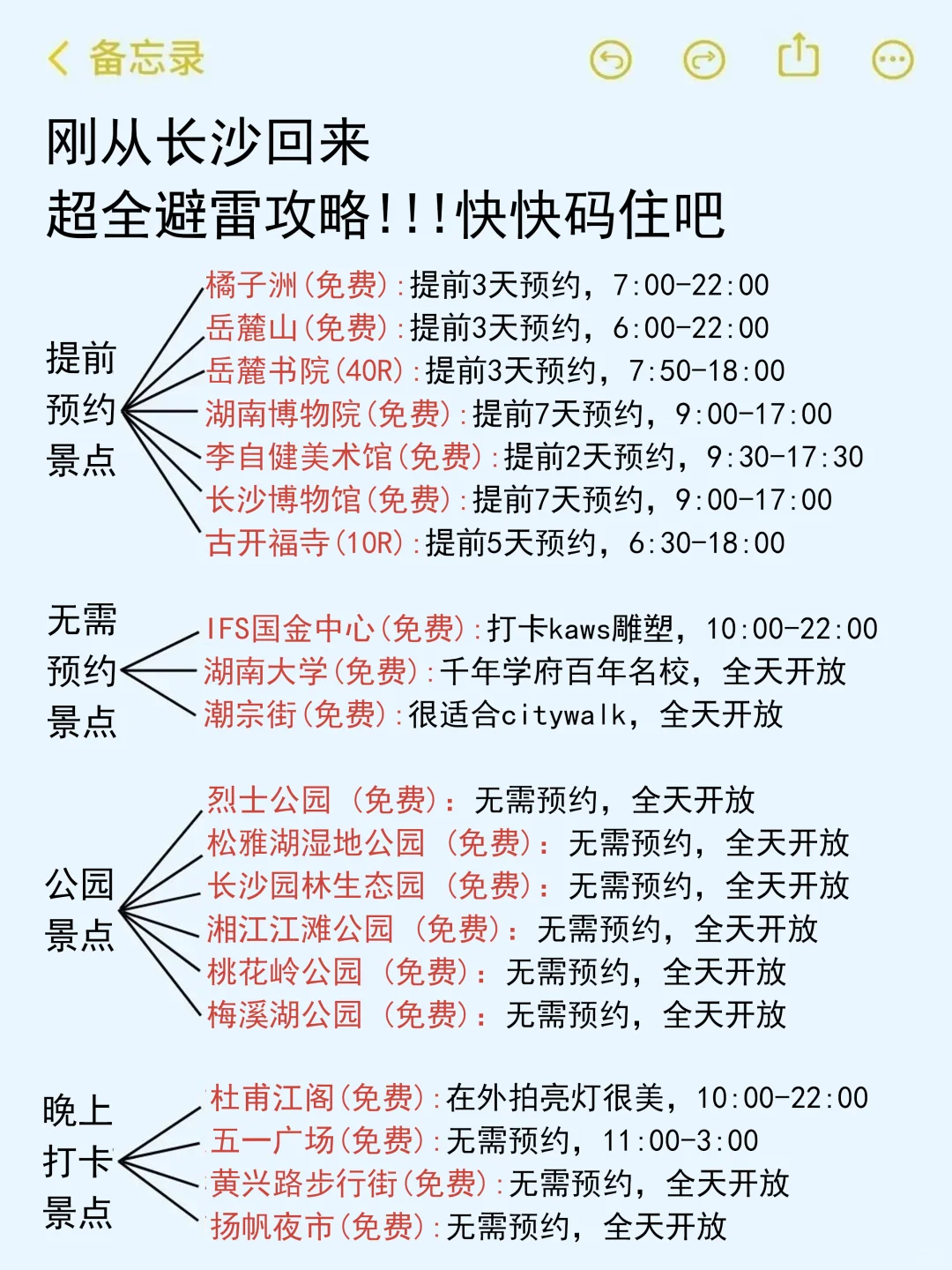 10月计划去长沙旅游的姐妹听劝‼️