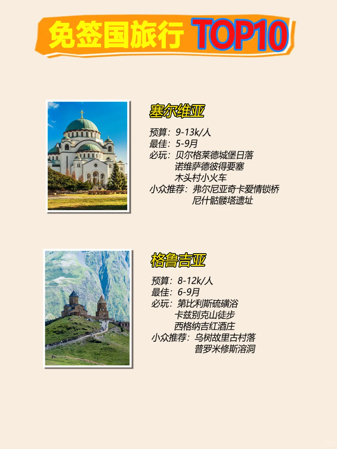 2025免签国TOP10｜预算低 玩转全球