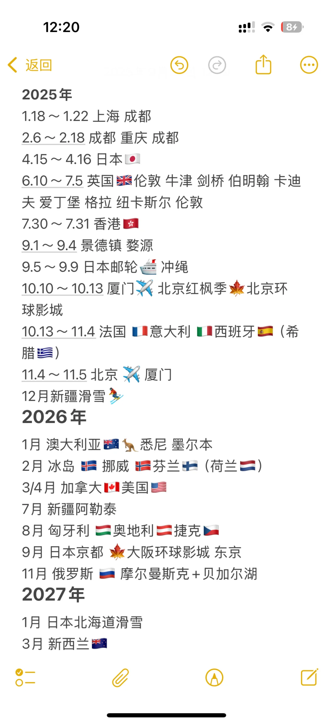 旅游计划排到了2027年…