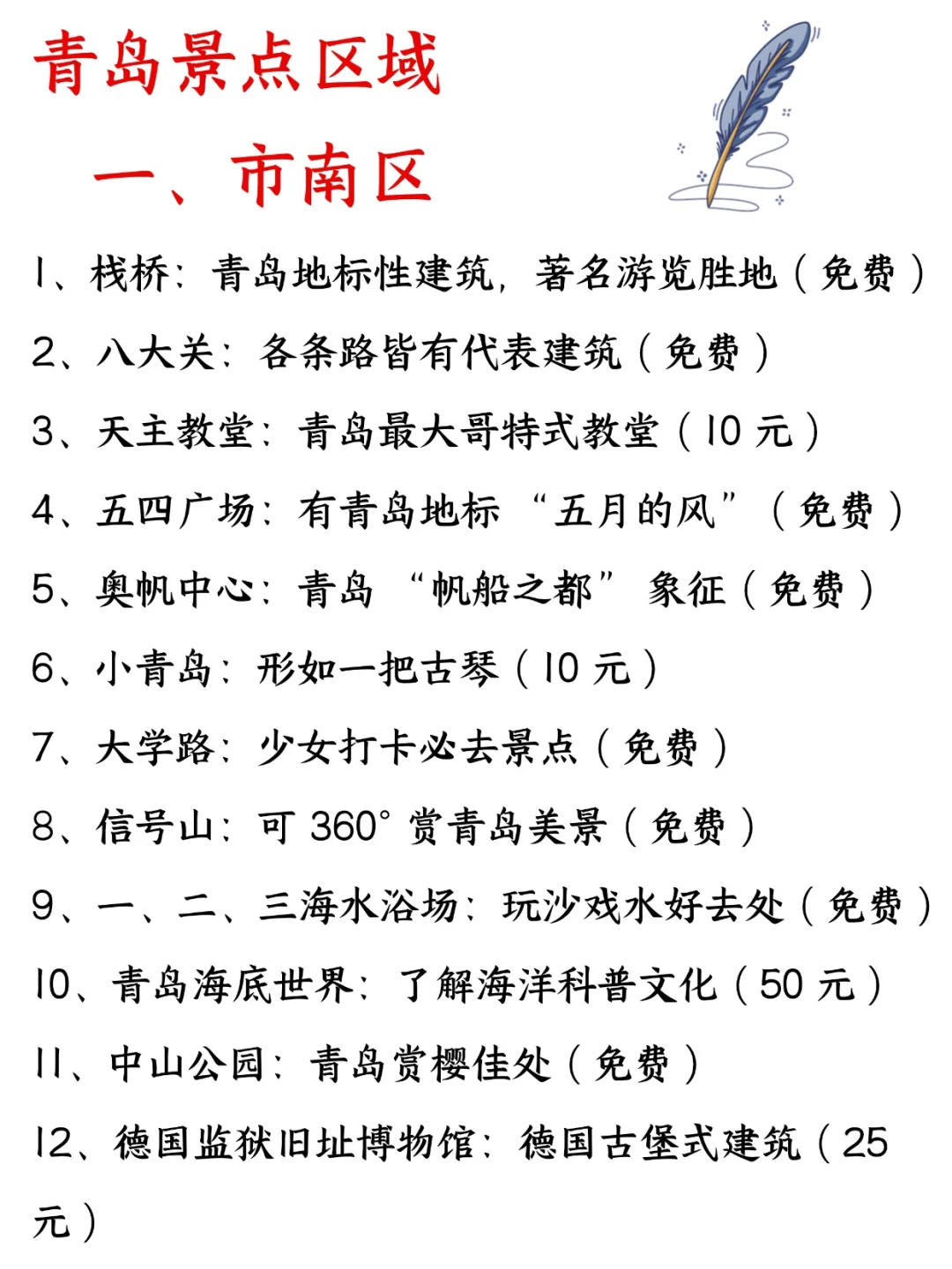 在青岛生活二十年看过的景点和好吃的美食