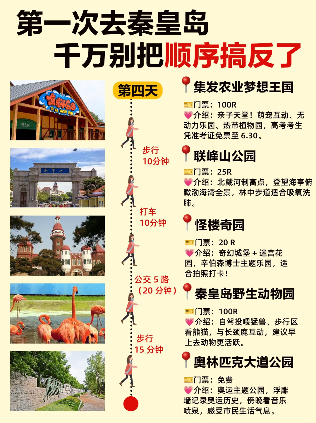 第1⃣️次来秦皇岛玩‼️顺序千万别搞反了