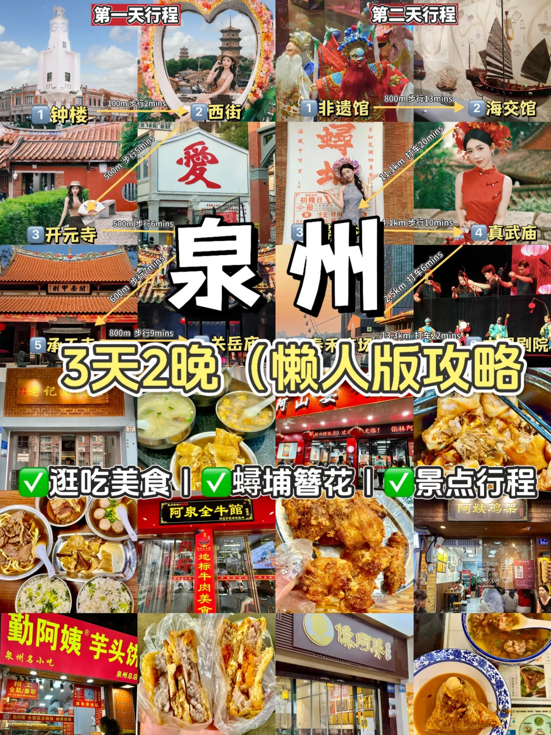 泉州旅游📍人均500💰3天超详细保姆级攻略📝