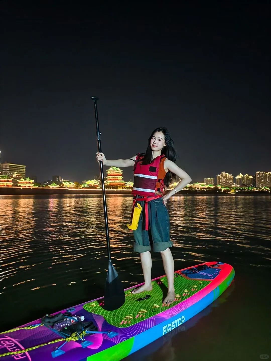 南昌夜游新玩法！夜光桨板小火车太梦幻了！✨