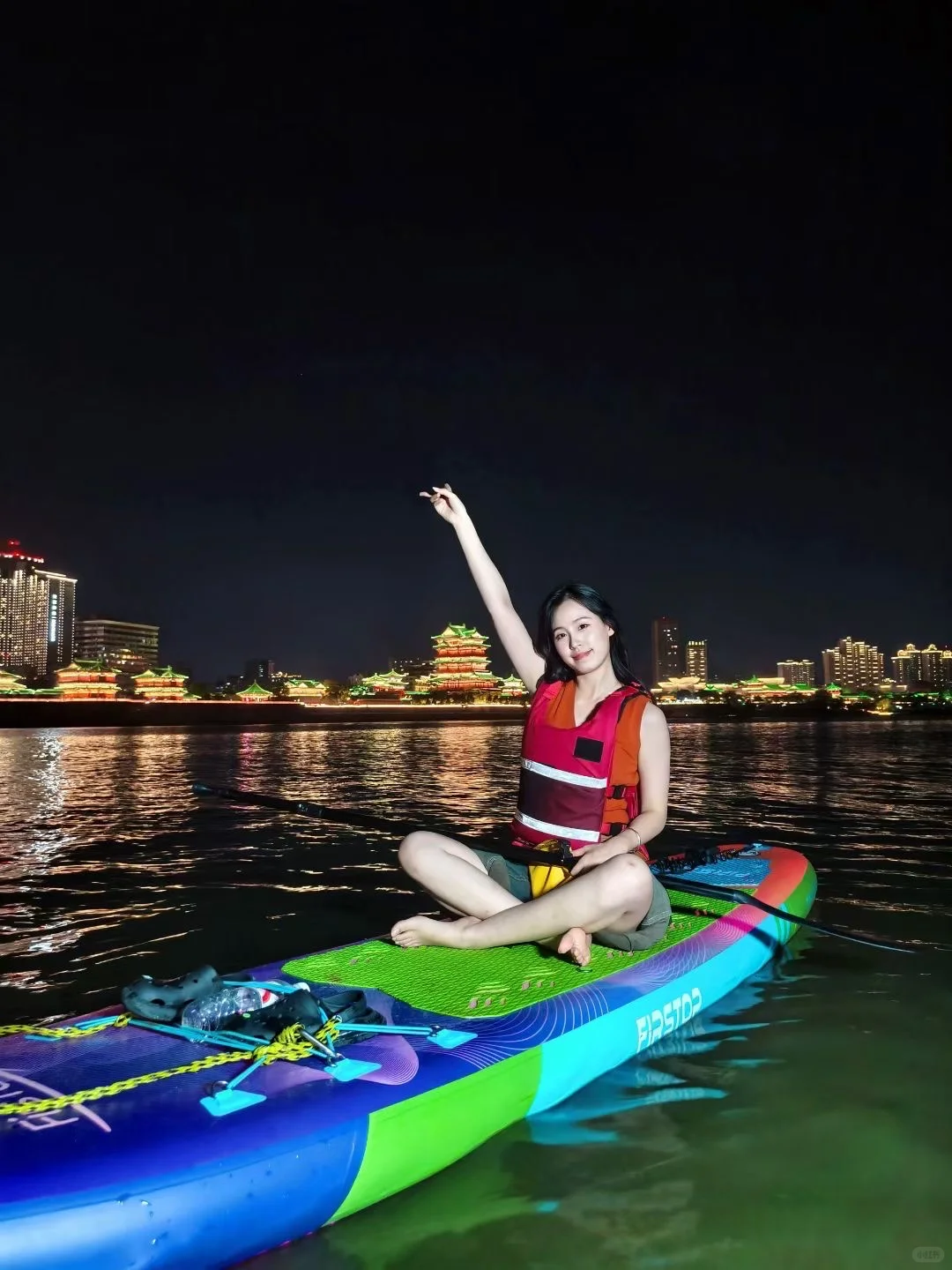 南昌夜游新玩法！夜光桨板小火车太梦幻了！✨