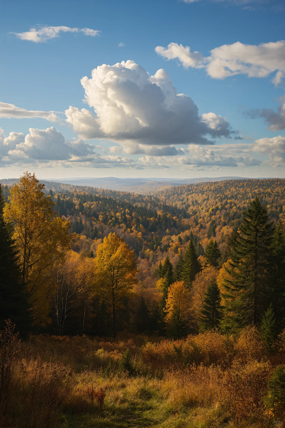 北纬47°的秋天，美成一幅油画！