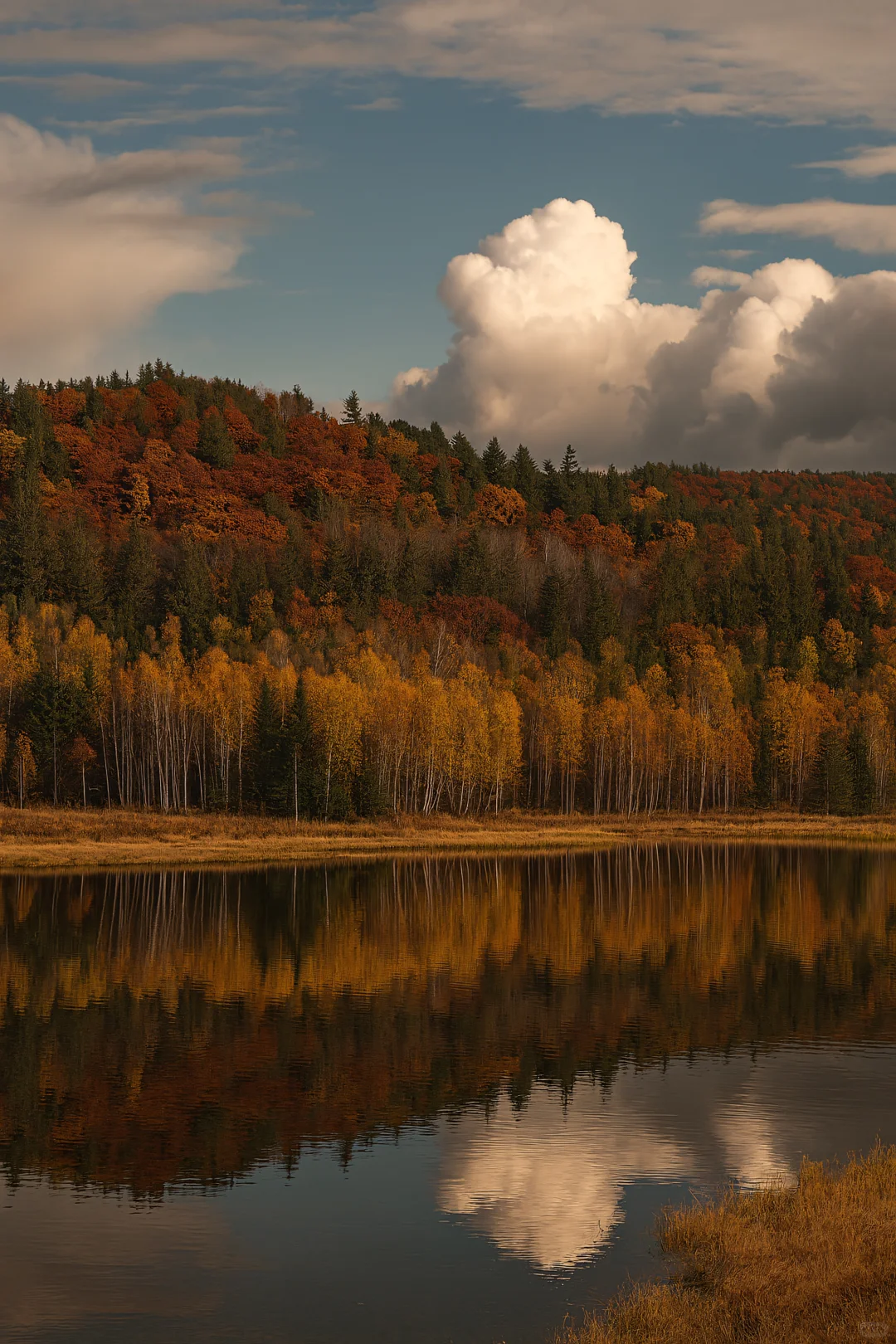 北纬47°的秋天,美成一幅油画!