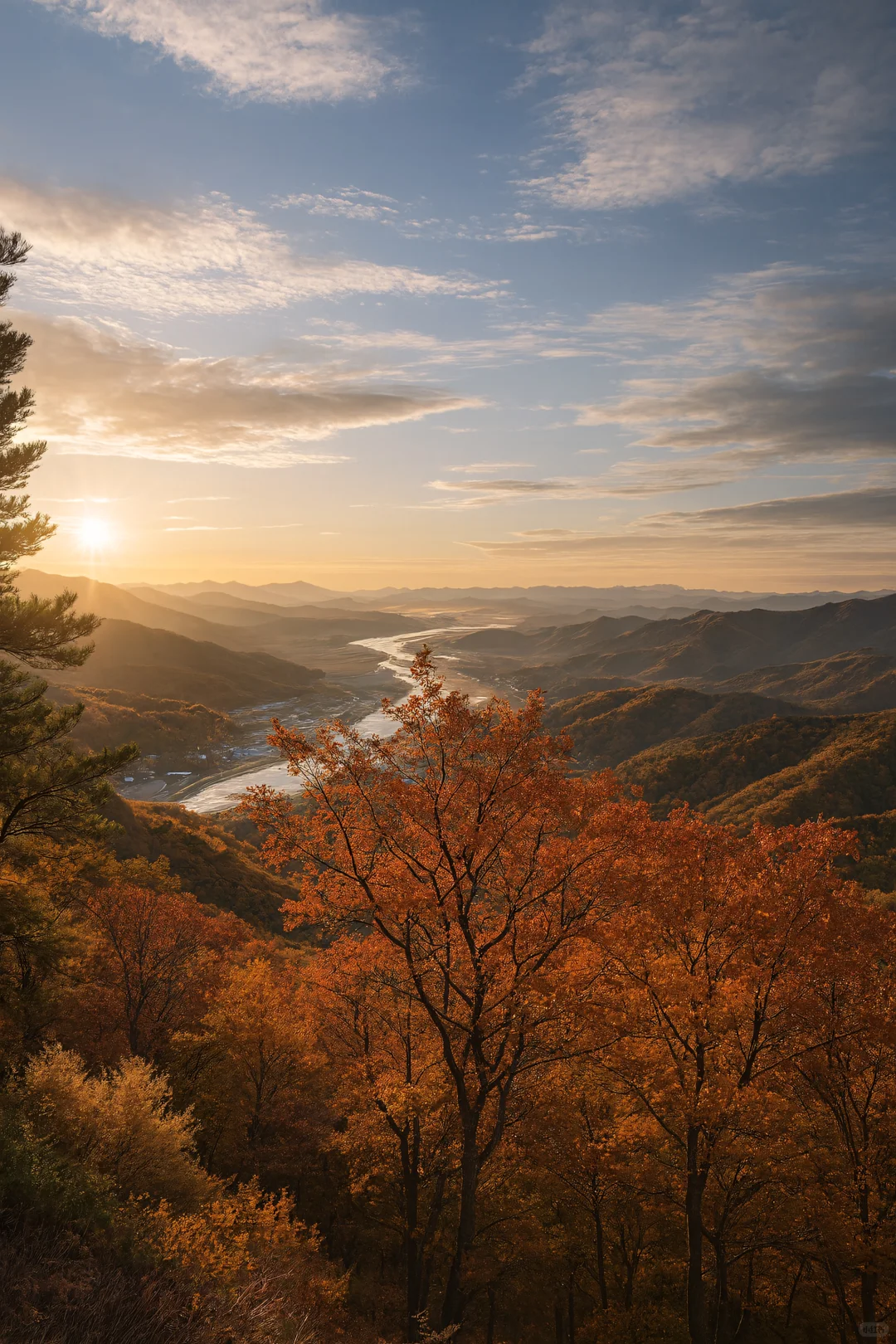 北纬47°的秋天，美成一幅油画！