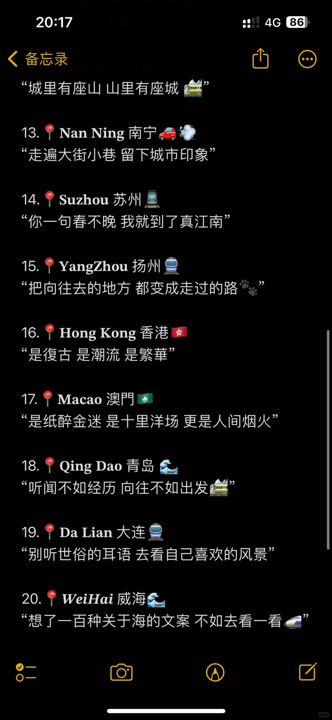 适合去各个城市的旅游𝙒𝙚𝘾𝙝𝙖𝙩文案🔥