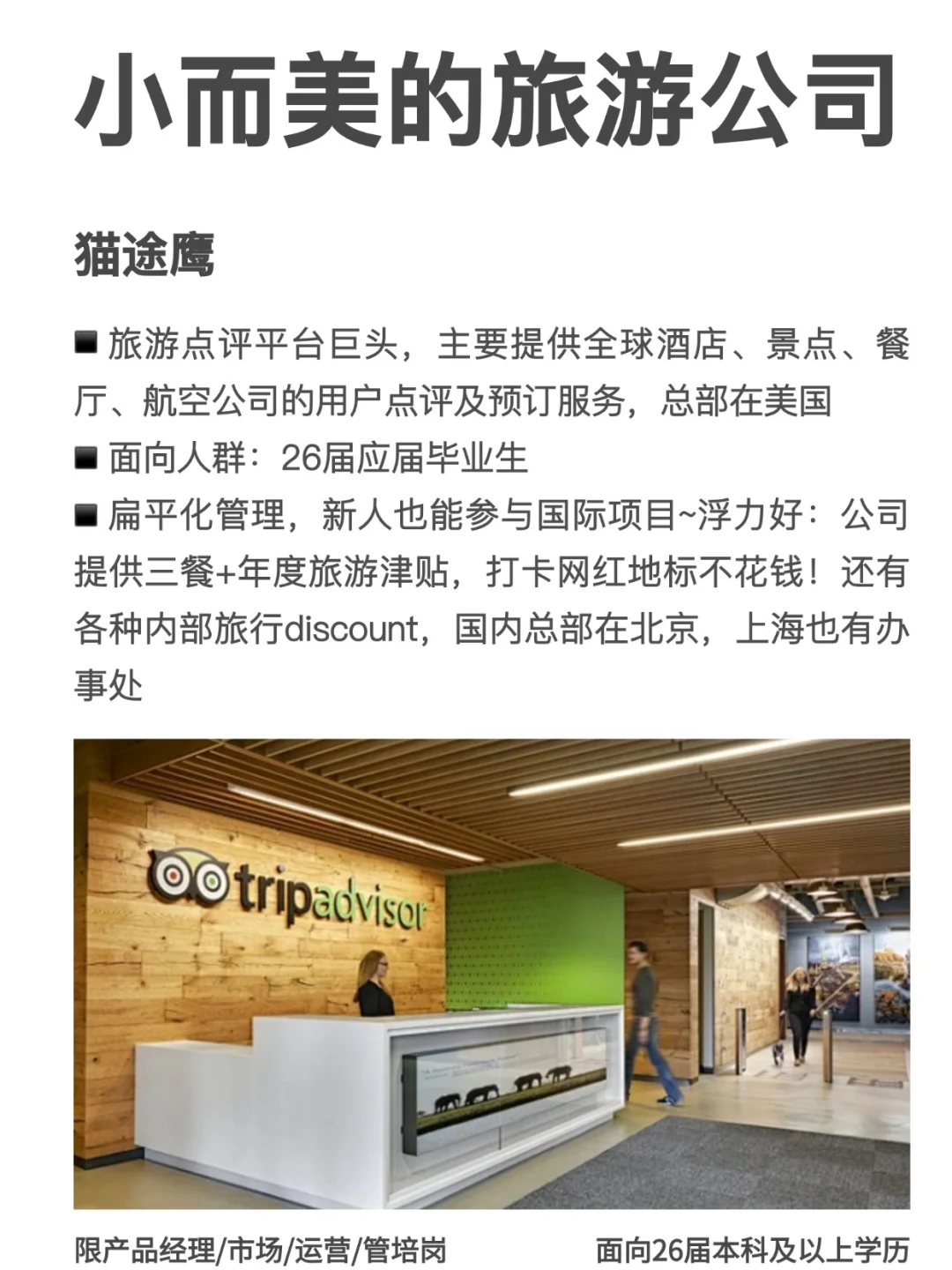 小而美的旅游公司