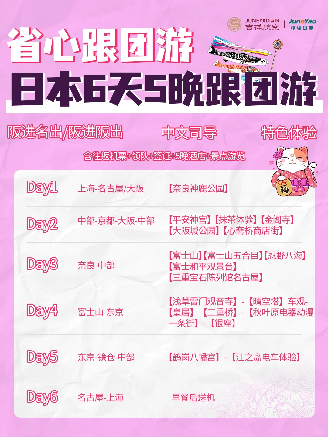 去日本玩6个城市只要4xxx?还得是吉祥👍