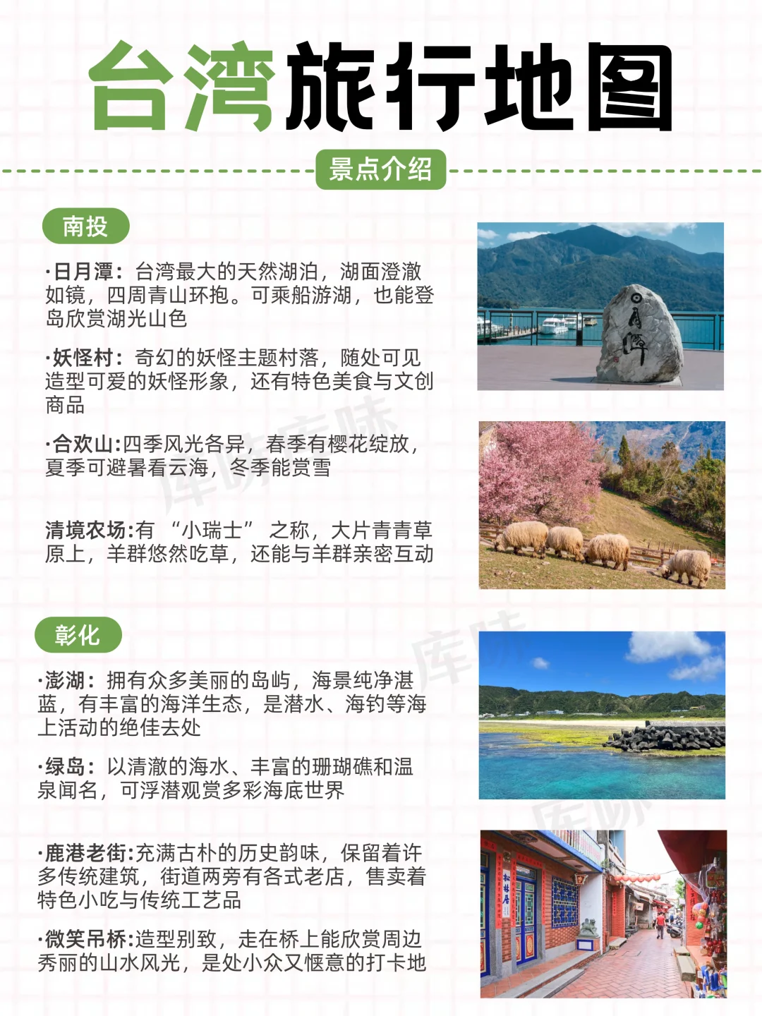 🗺️台湾旅游地图｜亮点景点全解锁✅