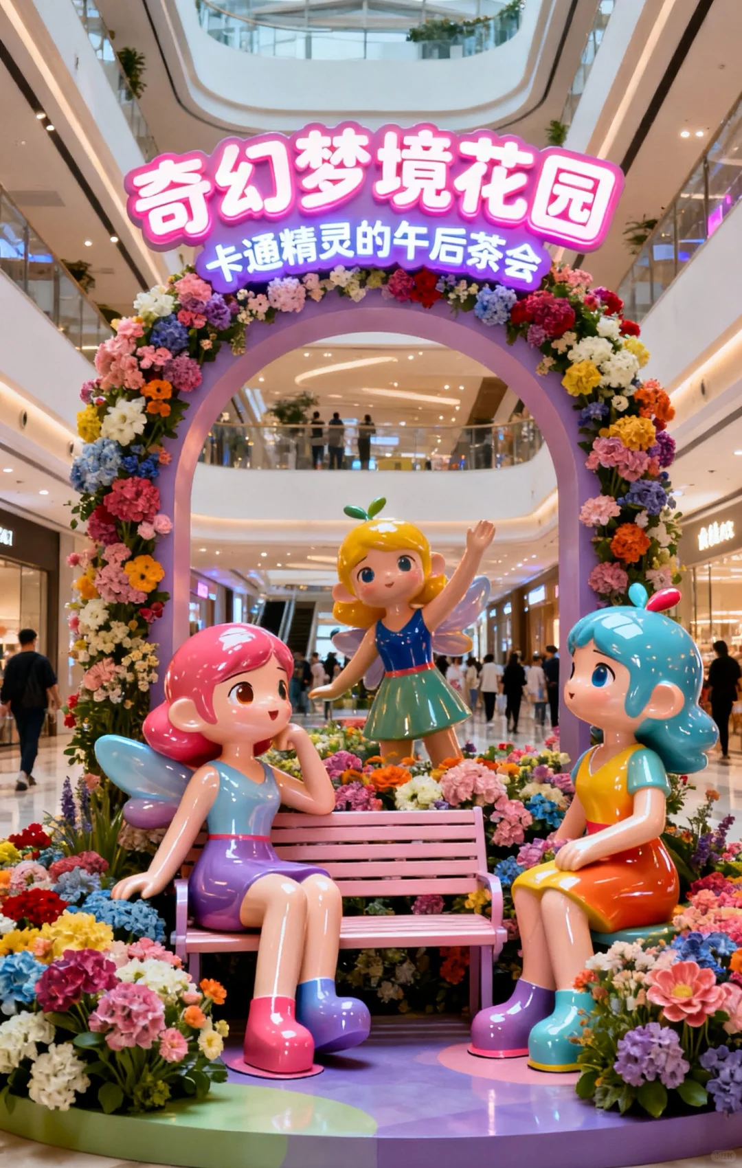 火爆🔥商场中庭美陈打卡艺术