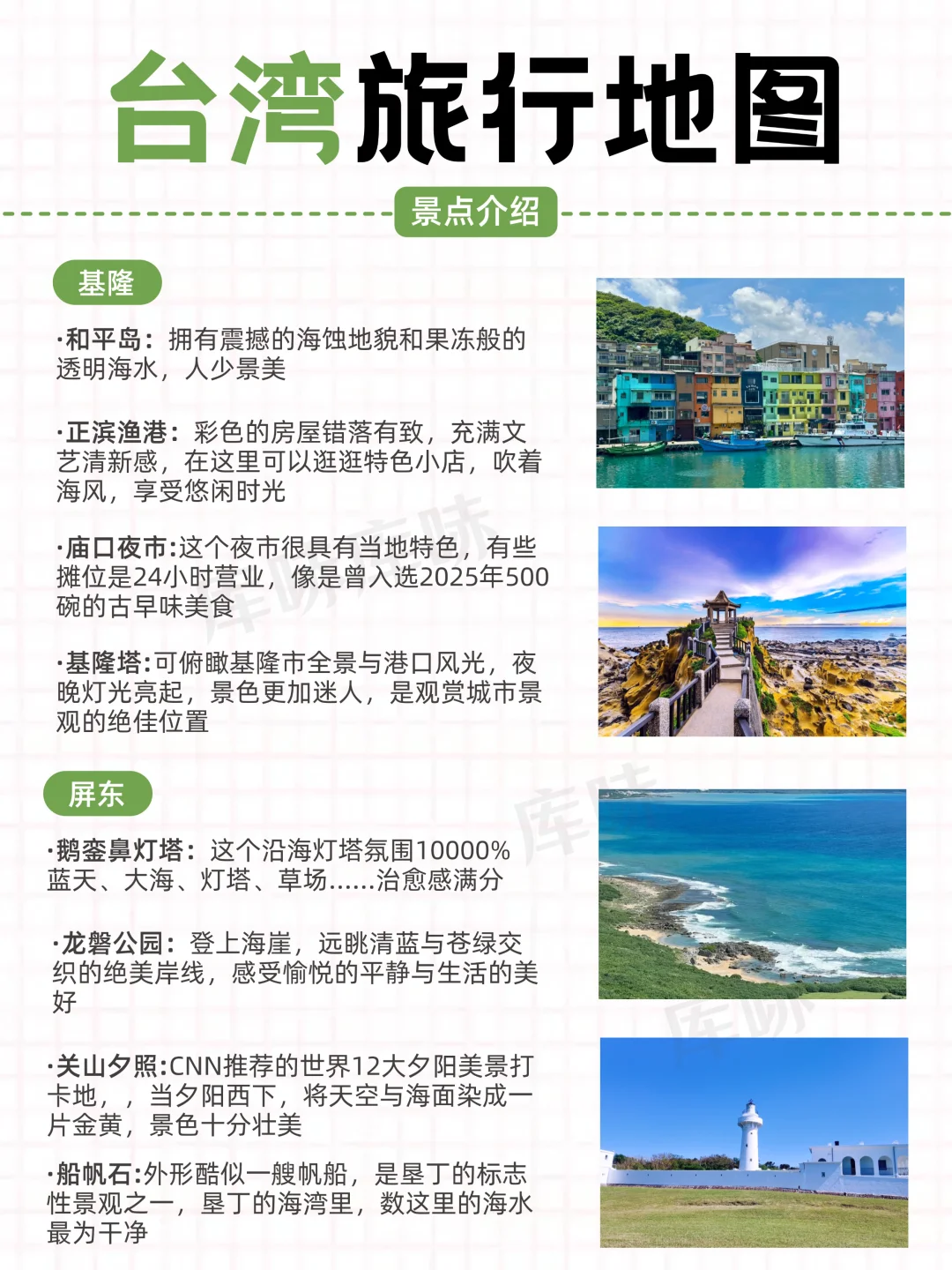 🗺️台湾旅游地图｜亮点景点全解锁✅