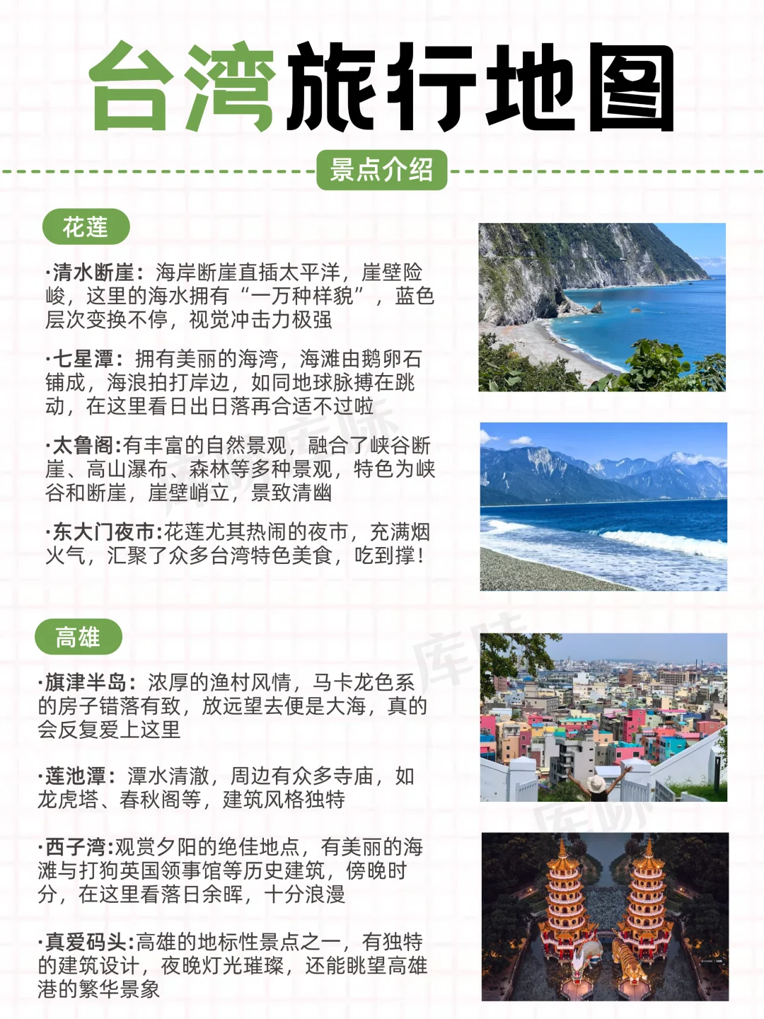 🗺️台湾旅游地图｜亮点景点全解锁✅