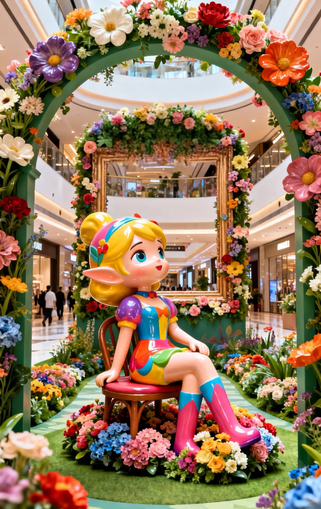 火爆🔥商场中庭美陈打卡艺术