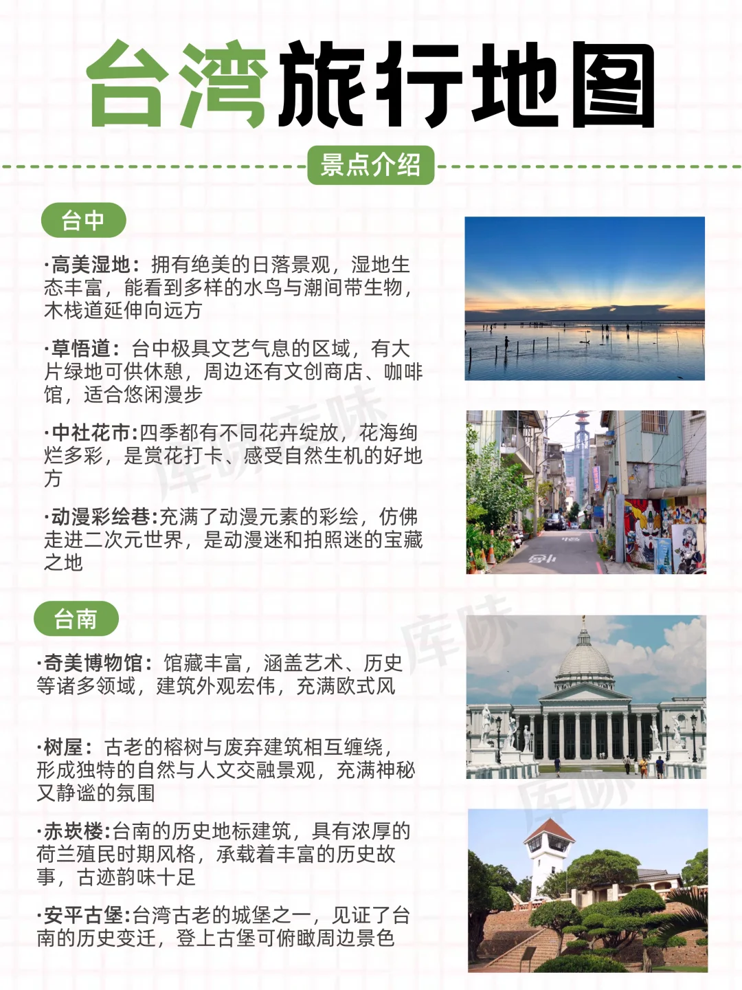 🗺️台湾旅游地图｜亮点景点全解锁✅