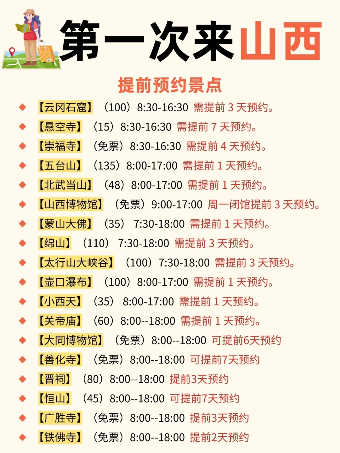 山西旅游必看攻略｜包车服务