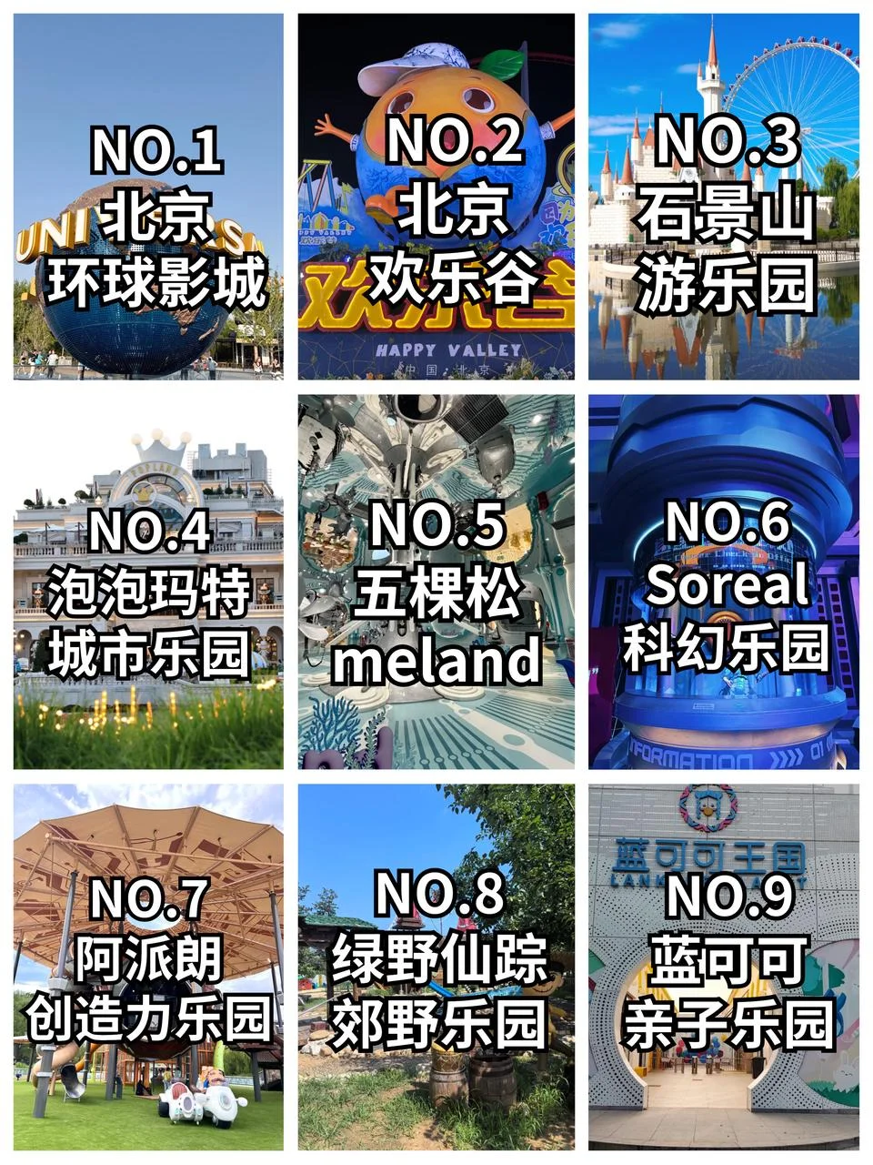 环球影城不是唯一，北京隐藏乐园TOP9🗺️