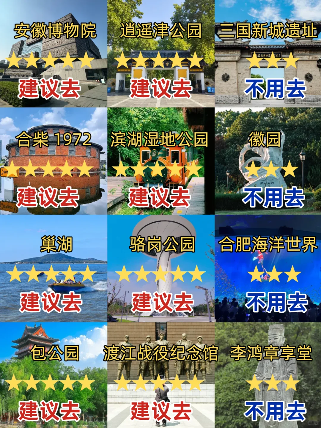 9-10月来合肥到底该去哪，一篇超全概括