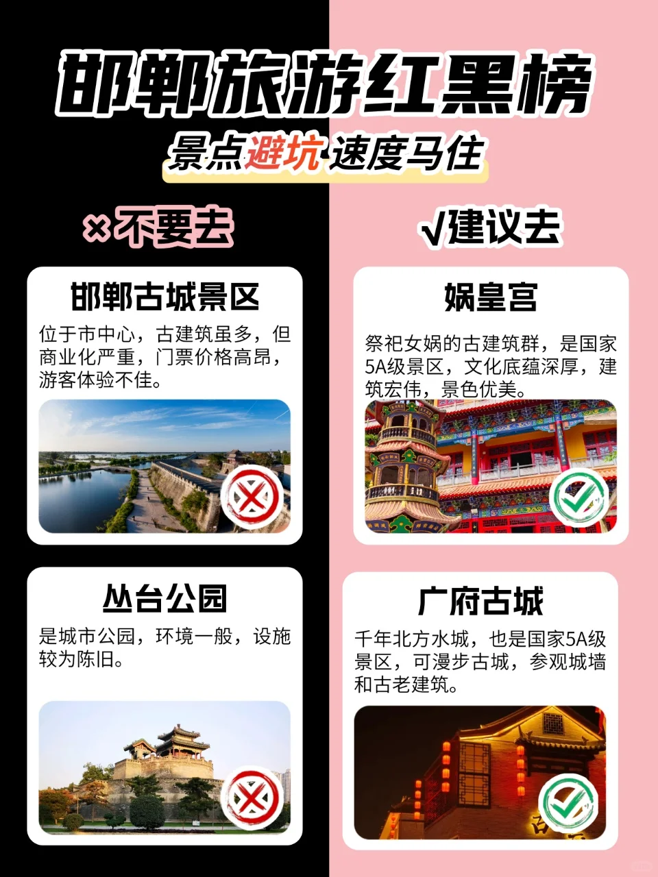 邯郸必玩+避坑，亲测攻略！